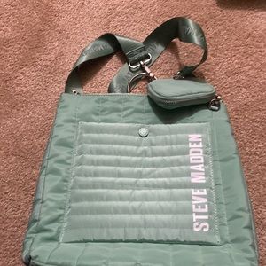 Steve Madden light green backpack